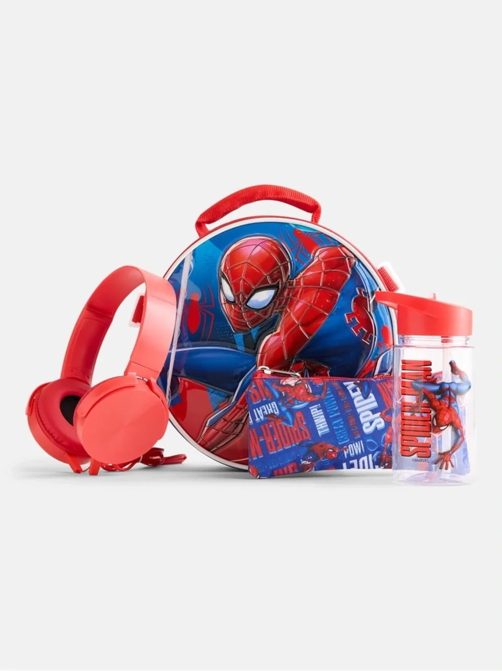 Spider-Man Red & Blue Kids Backpack Set W5
